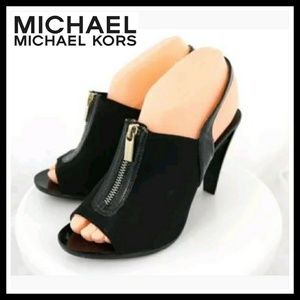 EUC Michael Kors Zip Front Booties/Heels 8.5M